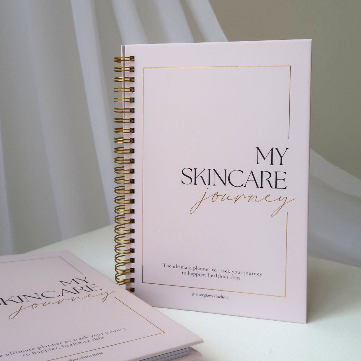 My Skincare Journey Gold Spiral Hardback Journal